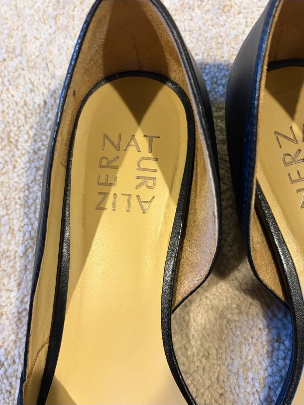Naturalizer Black Pointed D'Orsay Flats